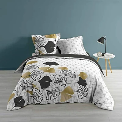 Imagen de douceur d&#039;Intérieur Juego de Ropa Cama 3 Piezas, 240 x 220 cm, impresión 57 Hilos, diseño Plaza Preciosa