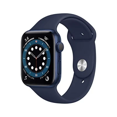 Imagen de Apple Watch Series 6 (GPS, 44MM) Caja de Aluminio Azul con Correa Deportiva Marino (Reacondicionado)