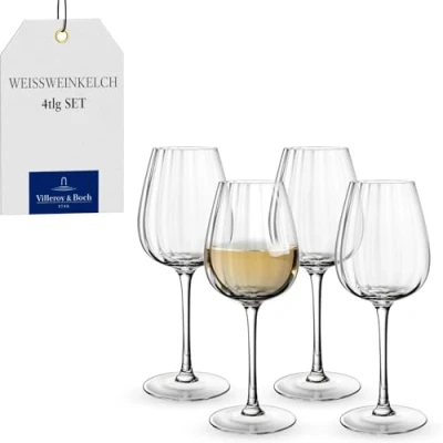 Imagen de Villeroy &amp; Boch Copa Para Vino Blanco Rose Garden, Set De 4, 125 Ml, Cristal