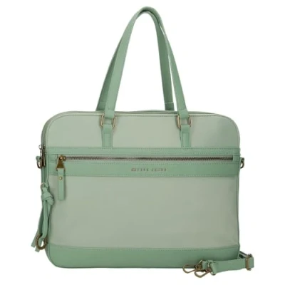 Imagen de Pepe Jeans Morgan Bolso para Portátil Portatil 15,6 pulgadas Verde 41x30x14 cms Poliéster con detalles en Piel Sintética by Joumma Bags