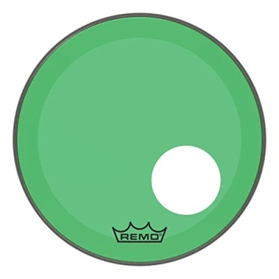 Imagen de Remo Powerstroke 3 Colortone Green Bass Drum Head Verde, 18&quot; P3 1318 CT GNOH