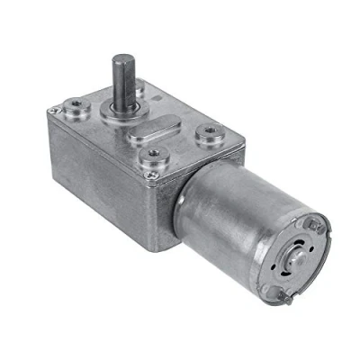 Imagen de DC 12V Motor de Reducción Velocidad Engranaje Motorreductor Tornillo sin Fin Alto par Reversible CW/CCW(40RPM)
