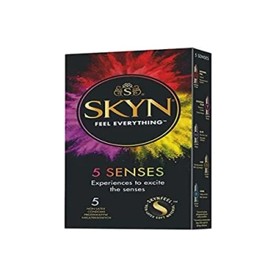 Imagen de SKYN 5 Senses, preservativos sin látex, paquete de condones (4)