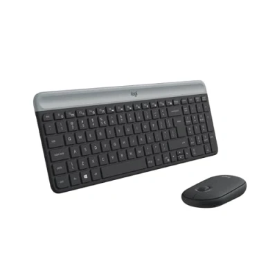 Imagen de Logitech MK470 Combo Teclado y Ratón Inalámbrico para Windows, Disposición QWERTY US Internacional, Negro