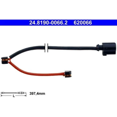 Imagen de ATE 24.8190 0066.2 Sensor de Desgaste Pastillas Frenos PORSCHE: Cayenne