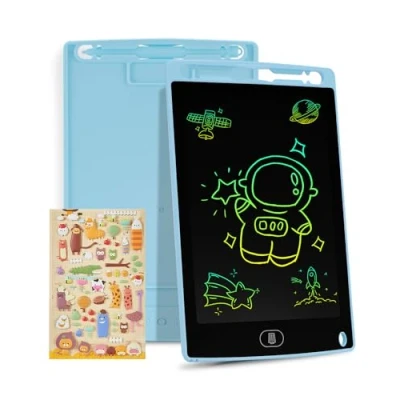 Imagen de Genialba Tableta de Escritura LCD colores 8,5, Tablero Dibujo Electrónico Grafiti con Pizarra Borrable Portátil, Regalo para Niños (Azul)