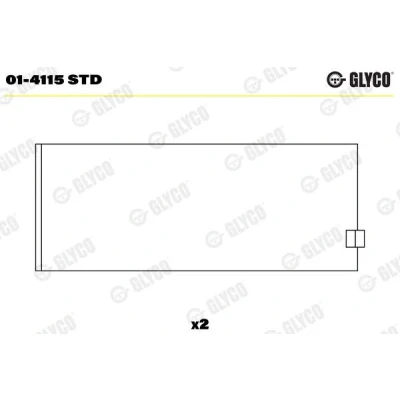 Imagen de GLYCO 01 4115 STD Casquillos de Biela