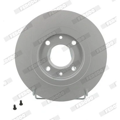 Imagen de FERODO PREMIER Coat+ disc DDF1000C Disco de freno 266 13 4 macizo revestido con tornillos CITROËN: C3 I Hatchback, C2 C Elysée Berlina