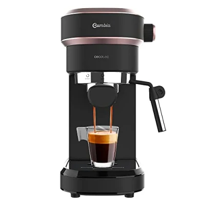 Imagen de Cafetera express Cecotec Cafelizzia 890 Rose Pro, 20 bar, 1350 W, 1.1 L, 2 tazas, Compacta, Thermoblock, Manómetro, Gray