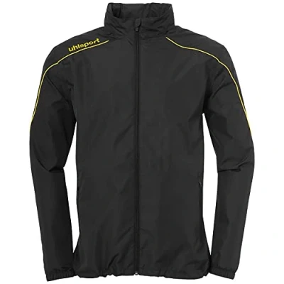 Imagen de Uhlsport Stream 22 All Weather Jacket Chaqueta con Capucha, Unisex adulto, Black/Lime Yellow, M