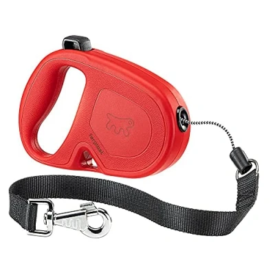 Imagen de Ferplast Correa retráctil para Perros Grandes Flippy One Cord L, Cuerda Extensible 5 m, máx 35 kg, Rojo