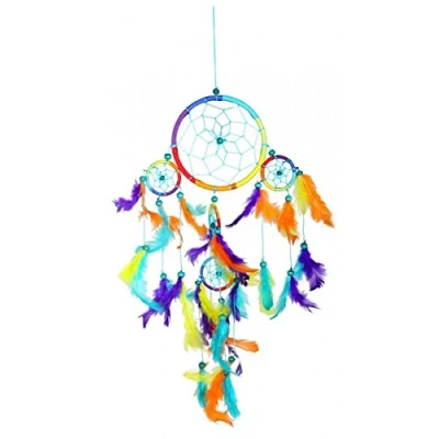 Imagen de vendo Atrapasueños Arco Iris (Dreamcatcher) diámetro: 12 cm