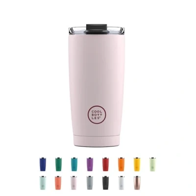 Imagen de Termo Café Bebidas Calientes 5 Horas y Frías 10 550 ml Vaso Térmico de Acero Inoxidable Libre BPA Tapa Hermética Diseño Antimanchas Pastel Pink Cool Bottles
