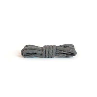Imagen de Kaps Cordones Gruesos Redondos, 5 6 mm de diámetro, Duraderos 100% Algodón para Calzado Casual, Fabricados en Europa, 1 par (120 cm 47 inch to 8 eyelet pairs/ 84 Gris oscuro)