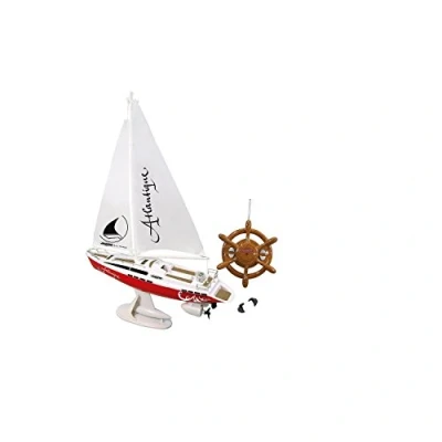Imagen de Jamara 040250 Velero Atlantique 27Mhz 2CH RTR 2 Motores, Peso del plomo para la estabilización, apto piscina o lago