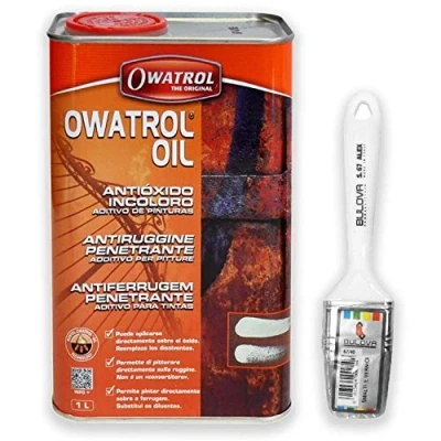 Imagen de Owatrol OIL Rustol Ato antioxidante multifunción, aditivo para pintura (1 litro con pincel)