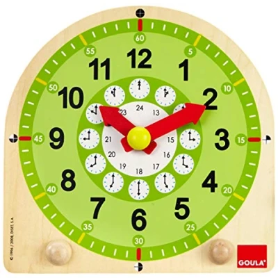 Imagen de Goula reloj escolar, El primer para los más pequeños aprender las horas a partir de 3 años
