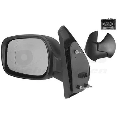 Imagen de espejo retrovisor Van Wezel 4310817 izquierda completo, asférico, para ajuste elect. espejo, calefactable RENAULT: Kangoo I, I Express
