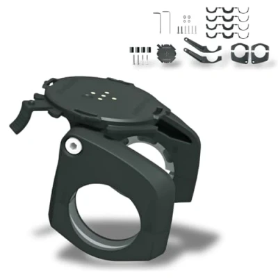 Imagen de SKS Germany COMPIT 2022 Soporte de móvil Ajustable en ángulo para el Manillar (Soporte Smartphone Bicicletas y e Bikes, Varias Opciones Montaje, fijación Horizontal Vertical)