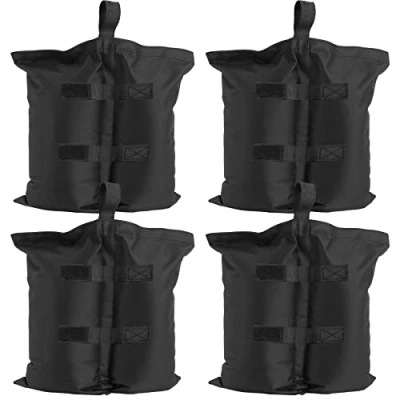 Imagen de Tectake Juego de 4 Pesas para pie Carpas Saborra, Pack Pesos Carpas, Impermeables rellenables cenadores, Soportes gazebos con Cierre, Set Carpa