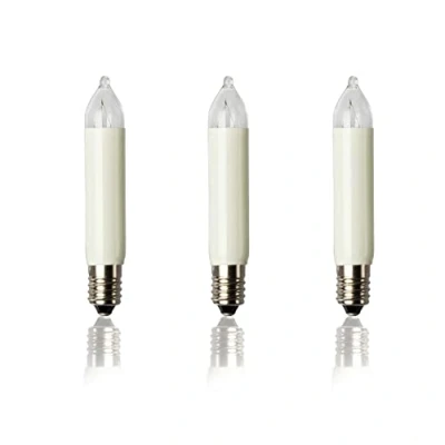 Imagen de Hellum Velas de repuesto para arco flotante, 3 unidades, 16 V, W, árbol Navidad, velas, cadenas luces interiores y exteriores, con 15 focos, W/22 lúmenes, 934038