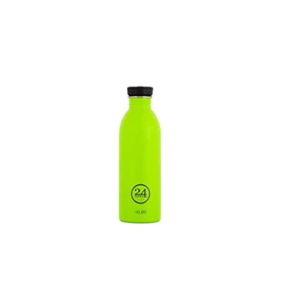 Imagen de 24Bottles Urban Bottle Botella Agua Acero Inoxidable 500 ml, de para Gimnasio y Deporte 100% Hermética Segura sin BPA, Cantimplora Ultraligera, Deportiva Lime Green