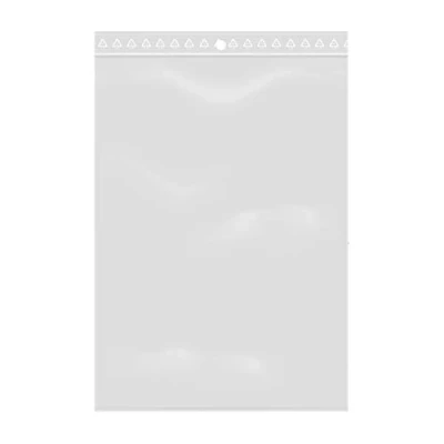 Imagen de 1000 bolsas de plástico con cierre cremallera transparente (12 x 18 cm)