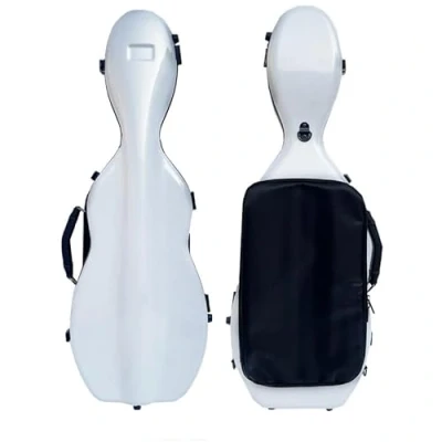 Imagen de LANDTOM funda de violín fibra carbono 4/4 tamaño completo, mochila para con correas dobles el hombro, resistente a la presión y al desgaste, transportable por aire