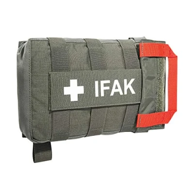 Imagen de Tasmanian Tiger TT IFAK Pouch VL L Bolsa de cinturón Primeros Auxilios Compatible con para Senderismo, Viajes, Servicio policía (Gris Piedra/Oliva) IRR