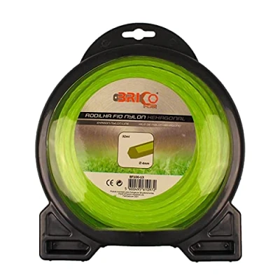 Imagen de Bricoferr BF100 13 Hilo desbrozadora nylon perfil hexágono (4 mm x 32 metros)