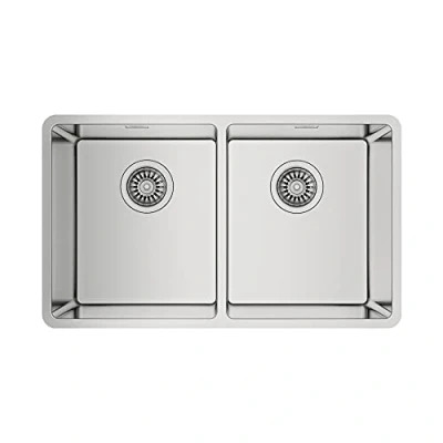 Imagen de ¡Oferta 20% ! Teka Be Linea Rs15 2C 740 Fregadero De Cocina Acero 80 Cm 2 Cubetas 0 Escurridor Bajo Encimera