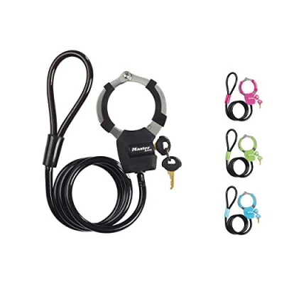 Imagen de Master Lock 8275 Candado para Marco de Bicicleta con Cable en Espiral, colores surtidos