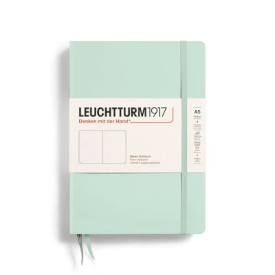 Imagen de LEUCHTTURM1917 367258 Libretas Medium (A5) 145 x 210 mm, Tapa Dura, 251 páginas numeradas, Mint Green, Lisa