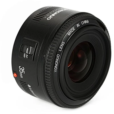 Imagen de YONGNUO YN35 35mm F2 de la Lente 1: 2 AF/MF Gran Angular Fijo/Primer Enfoque automático para Canon EOS EF del Montaje cámara + NAMVO difusor Flash