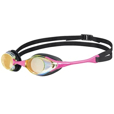 Imagen de arena Cobra Original Swipe Mirror Gafas de Natación Competición Unisex para Adultos, con Lentes Espejo, Antivaho, Protección UV, 4 Puentes Nasales Intercambiables
