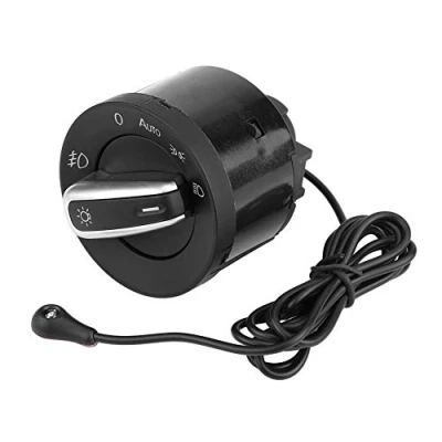 Imagen de interruptor de control faros, módulo sensor luz lámpara faro automático para Golf MK5 MK6 Tiguan Touran Passat