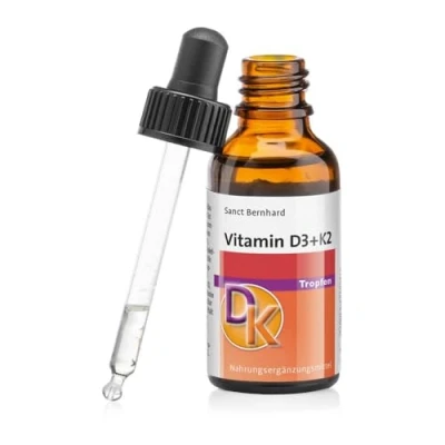 Imagen de Vitamina D3 y K2 en gotas con 1.000 UI de 20μg por gota 30ml