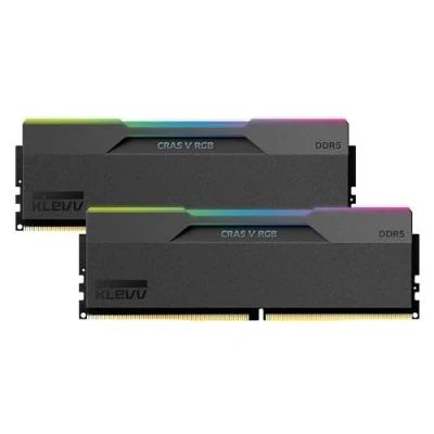 Imagen de KLEVV CRAS V de 32 GB (2X16GB) DDR5 RGB RAM para jeugos 6000MT/S PC5 48000 Sin búfer No ECC 1.35V CL30 Kit módulos Memoria