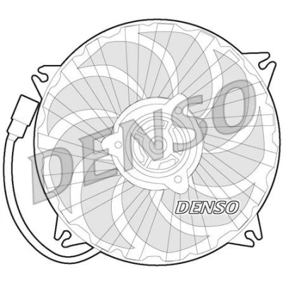 Imagen de DENSO DER21017 Ventilador de Radiador 385 12 350 CITROËN: C5 3, II Hatchback, I PEUGEOT: 307 SW, Partner Furgón, CC