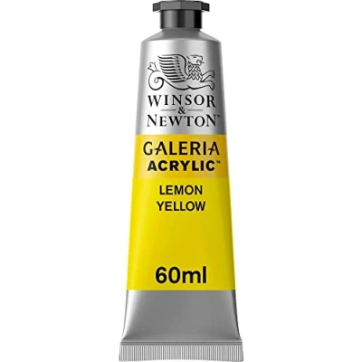 Imagen de Winsor &amp; Newton Galería Pintura Acrílica , 60 ml, Amarillo (Lemon Yellow)