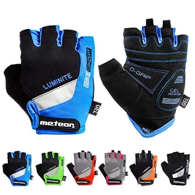 Imagen de Guantes Bicicleta MTB BMX Ciclismo Montaña Carretera Fitness Gimnasio Bici Escalada Senderismo y Otros Deportes Sin Dedos para Niños Juventud Mujer Hombre GX