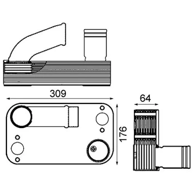 Imagen de MAHLE ORIGINAL CLC 210 000P Radiador de Aceite