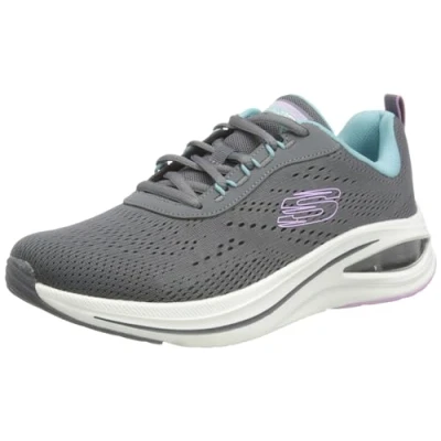 Imagen de Skechers Skech Air Meta Aired Out, Zapatos Deportivos Mujer, Charcoal Mesh/Multi Trim, 36.5 EU