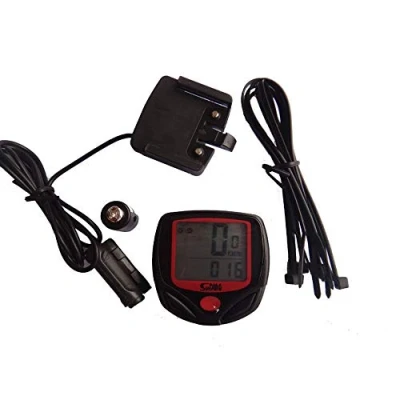 Imagen de VOANZO Bicicleta Computadora Velocímetro Pantalla LCD con retroiluminación Impermeable y cronómetro para monitoreo en Tiempo Real Ciclismo Pista de Velocidad Distancia
