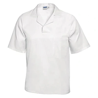 Imagen de Portwest Camisa De Panadero, Manga Corta, Tamaño: L, Color: Blanco, 2209WHRL