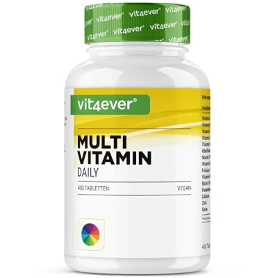 Imagen de Multivitamin Daily 450 comprimidos con formas bioactivas Suministro para 15 meses Minerales valiosos y todas las vitaminas A Z Vegano