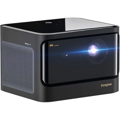 Imagen de Dangbei proyector 4K de cine en casa, resolución (3840 x 2160P), DLP con Android 4 GB + 128 G, 2 altavoces Hi Fi 10 W, autoenfoque, HDR10
