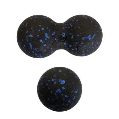 Imagen de 2 bolas de masaje doble bola, bola una sola entrenamiento eficaz la fascia, automasaje profundo, espalda, columna vertebral, cuello y relajación muscular facial