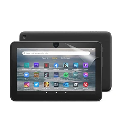 Imagen de NuPro Protector de pantalla transparente para tablet Amazon Fire 7 (12.ª generación, modelo 2022), 2 unidades
