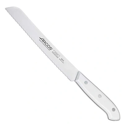 Imagen de Arcos Montblanc, Cuchillo Panero, Acero Inoxidable Nitrum 200 mm, Mango Polioximetileno, POM Blanco
